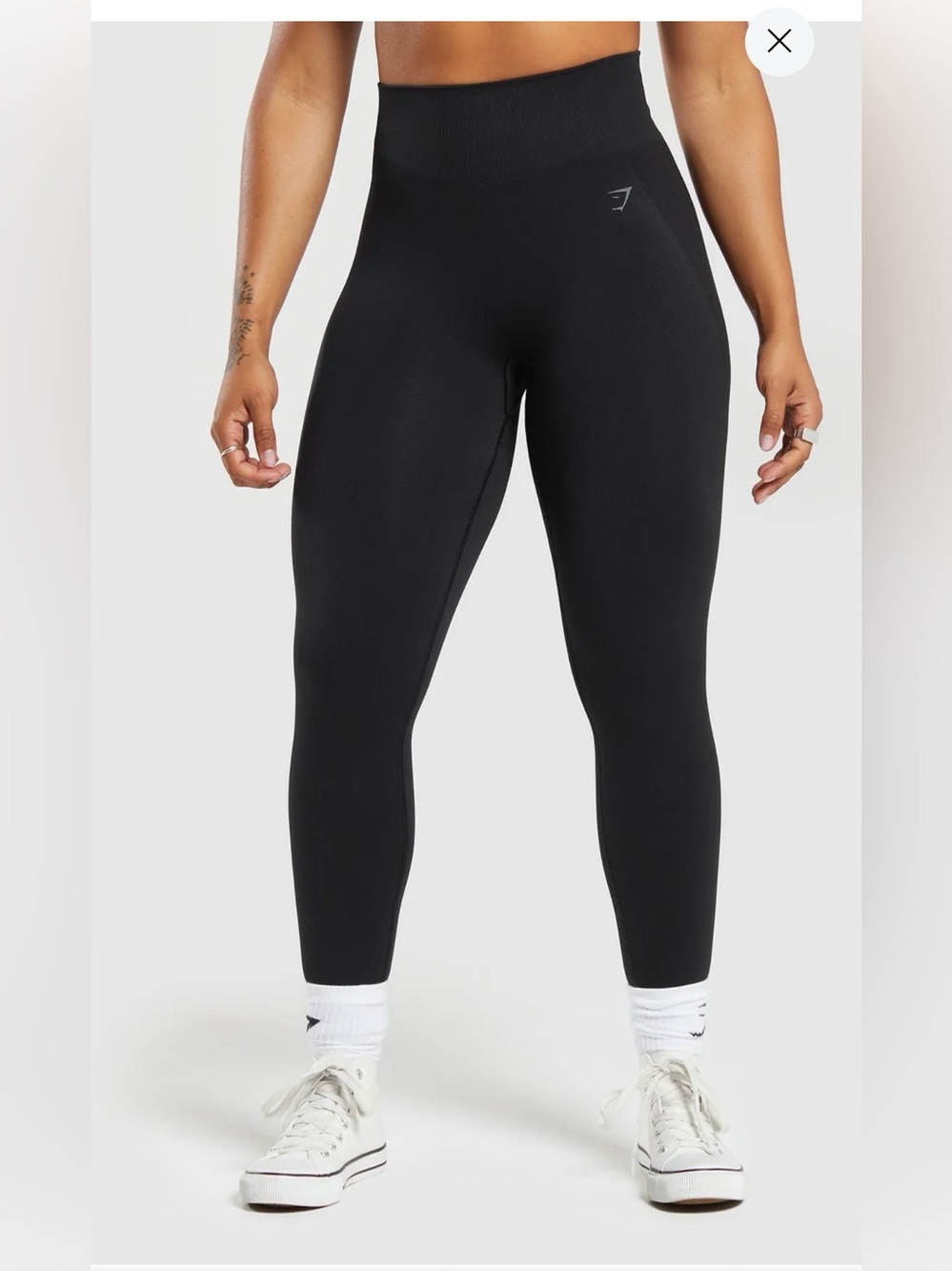 High-Waist Black Seamless Leggings